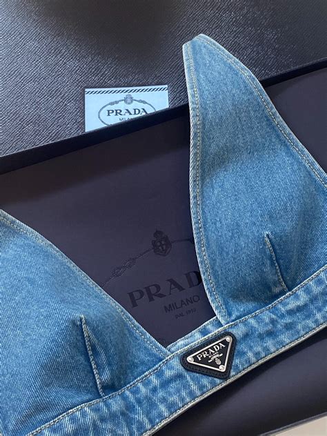 denim bra prada|prada denim collection.